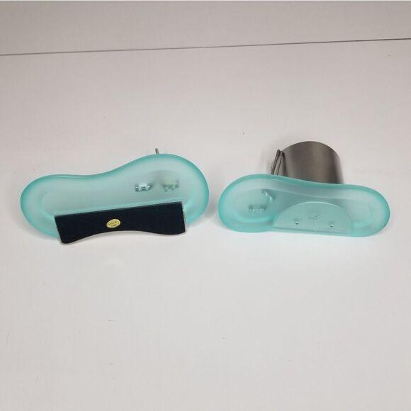 Golf Theme Business Card Holder Pen Holder Set Boxed Aqua - Picture 7 of 8